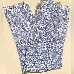 Michael Kors Blue & White Floral Print Size 8